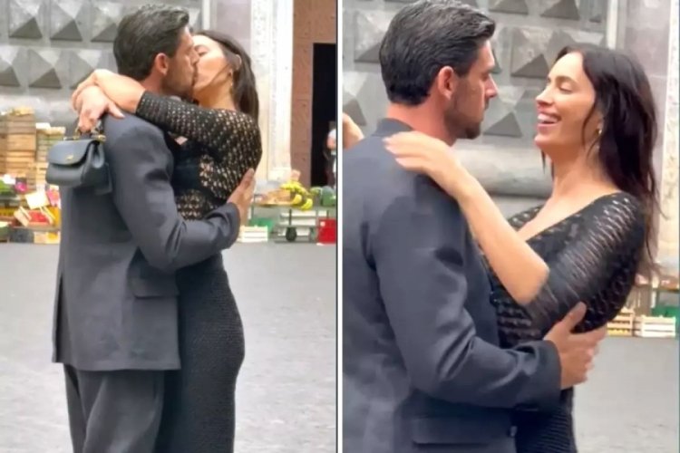 Irina Shayk ve Michele Morrone’un Napoli’deki Tutkulu Öpücüğü Reklam Çekimi Çıktı